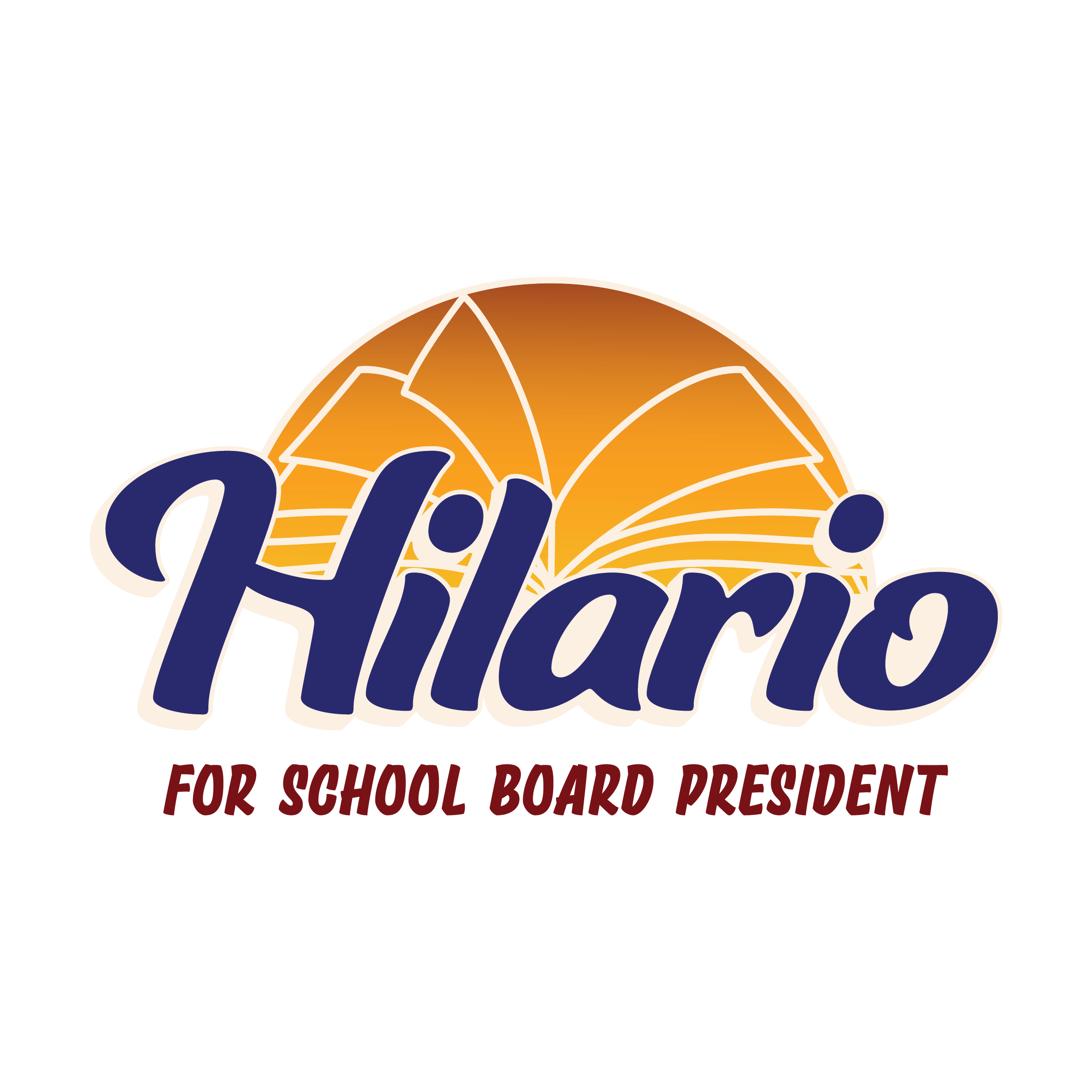 Logo, Hilario for school board president